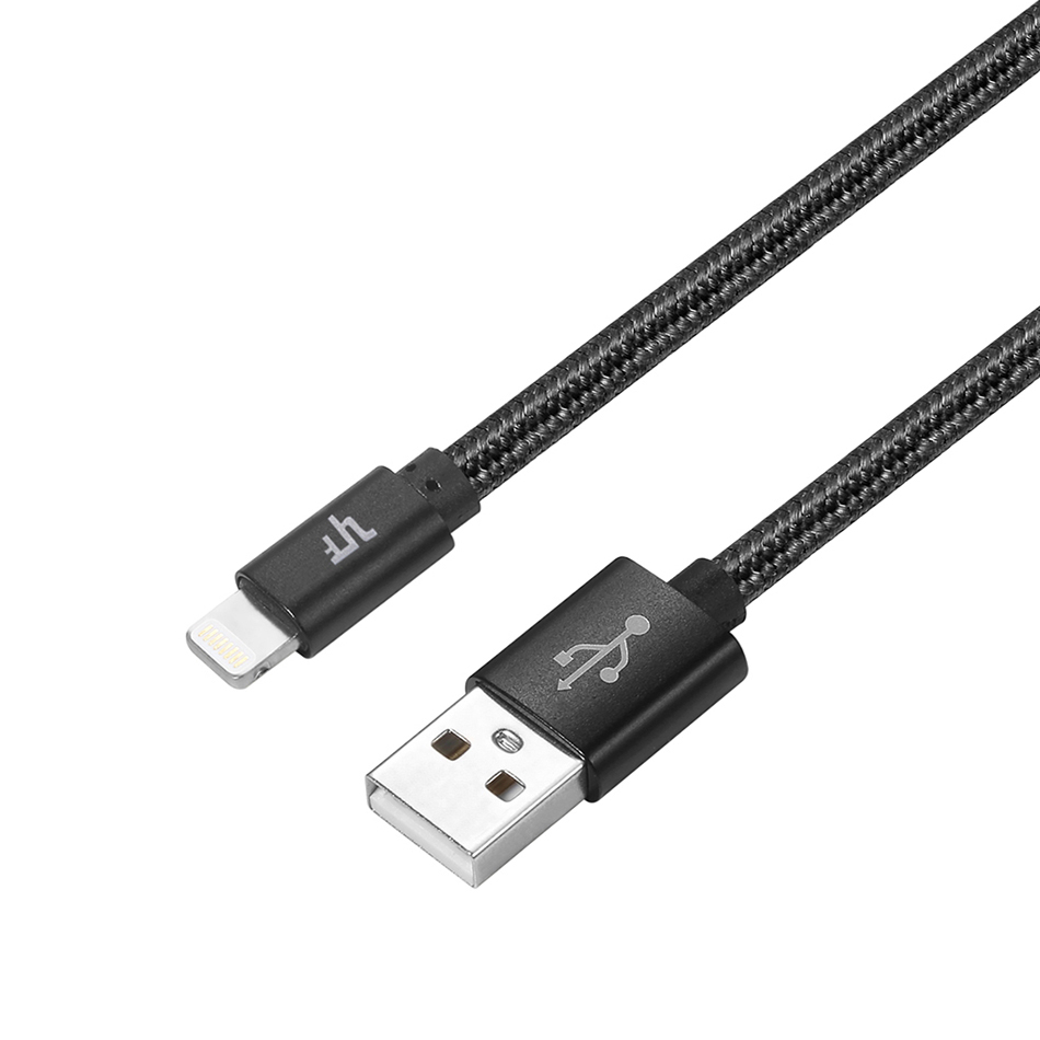 2m MFI Long Lightning Charging Cable for iPhone / iPad (Black)